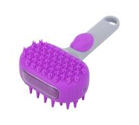 Brosse de Bain 2 en 1 pour Chien,Brosse de Toilettage en Silicone avec Poignée et Distributeur de Shampoing Intégré de 200 Ml pour Chats,Chiens,Lapins et Animaux a Poils Courts et Longs