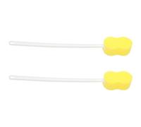 Brosse de Bain à Long Manche, Éponge, Lot de 2, PP | Accès Étendu Dos, Double Face Douce, pour Épaules et Pieds, Usage Bain, Peau Sensible