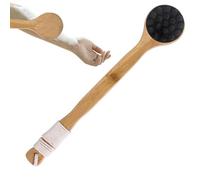 Brosse de bain à long manche pour douche | Brosse de nettoyage du corps en forme de patte de chat | Brosses de bain à longs manches pour personnes âgées, douche arrière avec velours doux et dense pour
