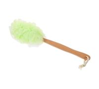 Brosse de Bain à Manche Long en Bois, Poils Doux Dos | Maille Pe, Séchage Suspendu, Usage Quotidien Salle de Bain, pour Peau du Corps