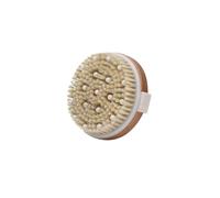 Brosse de bain amovible, brosse de douche en poils de sanglier à long manche | Brosse exfoliante douce en bambou pour le dos, le spa, les épaules, les bras, les jambes (ronde à main)
