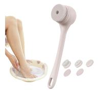 Brosse De Bain Avec Double Poignée, Pour Massage Épurateur Corps Brosses Et Longue Étanche Électrique Dos A B