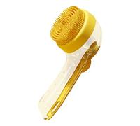 Brosse de bain douce pour chiens avec manche long pour animaux de compagnie à poils courts et longs, pour après-shampoing, spray et voyage