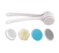 Brosse de bain électrique - 14,92x4.45x3,09 pouces Nettoyant imperméable sans fil avec rotation automatique pour douche, nettoyage du corps complet, traitement du spa, soins de la peau, hygiène person