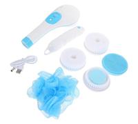 Brosse de Bain Électrique Rotative à Long Manche, Massage Doux | Recharge USB, Tête Pivotante 360 Degrés, Plastique ABS, Soin Maison pour Dos, Talons et Peau