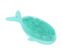 Brosse de bain en silicone pour bébé, cheveux doux et doux, shampoing, brosse de massage pour enfants en bas âge, vert, maintien d'un corps sain, peau ferme, améliore la