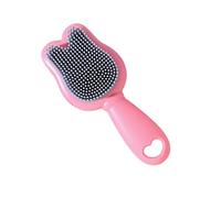 Brosse de bain en silicone pour bébé Motif dessin animé Brosse de bain douce Massage du cuir chevelu pour tout-petits nourrissons
