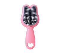 Brosse de bain en silicone pour bébé - Motif dessin animé - Brosse de massage douce pour le cuir chevelu - Pour tout-petits et tout-petits