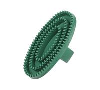 Brosse de bain en silicone pour chevaux pour le toilettage, S | Brosse à main ovale, dents surélevées, maintien sécurisé par boucle de doigt, entretien du pelage