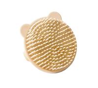 Brosse de bain ergonomique pour bébé avec poils ronds, nettoyage facile pour peaux sensibles, motif animal, facile à nettoyer, brosse de bain en silicone souple pour nouveau-nés, brosse essentielle