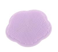 Brosse de Bain Garçon Fille en Silicone, Nœud Fleur, Massage Doux | Cuir Chevelu et Cheveux de Garçon Fille, Usage Shampoing et Bain, Violet pour Nouveaux Parents