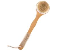 Brosse De Bain Japonaise À Long Manche en Bois, Brosse De Douche, Brosse À Dos en Poils De Cheval, Massage/Exfoliation du Corps(Original Color A-40 * 10.5cm)