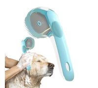 Brosse de bain multifonction pour chien, peigne de douche, outil de toilettage pour chaton avec poignée, masseur de lavage des cheveux, brosse à récurer pour poils courts, poils longs, nettoyage, spa