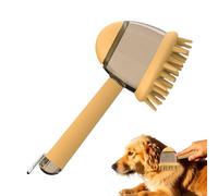 Brosse de bain pour animal domestique, brosse de bain pour chien, shampooing antidérapant pour chien, brosse de toilettage avec distributeur de savon, outil de nettoyage pour animaux de compagnie pour