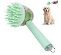 Brosse de bain pour animaux de compagnie, 3 en 1, peigne de massage et de démêlage pour chiens et chats, outil de toilettage anti-frisottis pour l'heure du bain - Vert