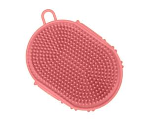 Brosse de bain pour chien - 16 x 11,7 x 3,8 cm - Outil de toilettage - Accessoire de toilettage pour animaux de compagnie - Design doux et confortable - Convient pour les parents, les amoureux, les