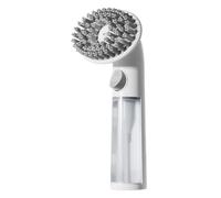 Brosse de bain pour chien - Brosse de bain de massage à long manche | Lavage avec distributeur de savon | Brosse de toilettage pour chien | Peigne de massage avec poignée en silicone pour animaux