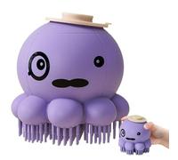 Brosse de bain pour chien - Brosse de nettoyage pour chien | Brosse de shampooing en forme de pieuvre, brosse à poils longs, brosse à poils courts pour chiens et chats
