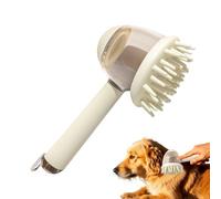 Brosse de bain pour chien, brosse de shampooing antidérapante, distributeur de savon pour le lavage des animaux domestiques, outil de nettoyage ergonomique, fonction de massage pour chiens et chats