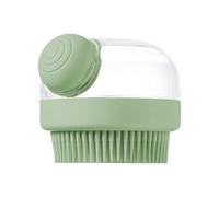 Brosse de bain pour chien - Brosse de shampooing pour le lavage des chiens, peigne à poils courts avec distributeur de shampooing, brosse de bain pour chien pour massage et nettoyage des animaux de