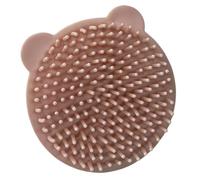 Brosse de bain pour chien Éponge Masseuse pour Chat en Silicone Forme | Brosse de bain pour chat avec poignée Animaux à poils courts et -longs, chiots, chatons, massage et shampoing Rose