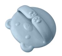 Brosse de bain pour chien Éponge Masseuse pour Chat en Silicone Forme | Brosse de bain pour chat avec poignée Animaux à poils courts et -longs, chiots, chatons, massage et shampoing Bleu