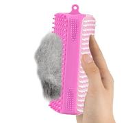 Brosse de bain pour chien Gommage Massant en Silicone Souple à Trois Faces