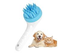 Brosse de bain pour chien - Masseur pour animaux de compagnie avec manche long, brosse shampooing antiparasitaire pour relaxation, lavage des chiens et chats - Détente environnement intérieur