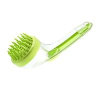 Brosse de bain pour chiens - Brusque à laver à chien | Silicone Bristle Pet Bath Massage Scurbber | Claw Moon Hair m iracle peigne | Nettoyer d'outils de toilettage | Accessoires de douche de peignes