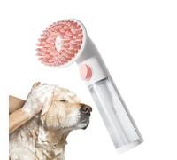 Brosse de bain pour chiens, pinceau de douche pour chiens,Épurateur de chien de toilettage pour bain | Silicone Massage à manche à long terme Fournitures d'animaux de compagnie, outil de nettoyage apa