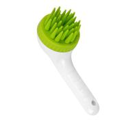 Brosse de bain pour chiots,accessoire pour enlèvement sous-poil avec poignée longue | Brosse de shampooing antiparasitaire pour le lavage des chiens chats,pour laver les chiens chats lapins à la