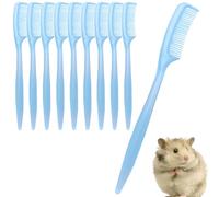 Brosse De Bain Pour Petits Animaux - ABS 9 Cm | Lot De 10 Peignes De Toilettage Pour Hamster Et Chinchilla | Brosse Douce Pour Furet Et Peaux Sensibles