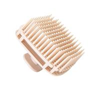 Brosse de bain pratique en voyage avec base creuse pour un séchage rapide combinée avec une fonction de massage du cuir chevelu pour adultes