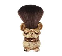 Brosse de balayage de cheveux de barbier de laine de nylon douce de brosse de plumeau de grand cou pour la coupe de cheveux et le nettoyage de cheveux cassés poignée en résine