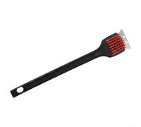 Brosse de barbecue 3 en 1 avec grattoir en acier inoxydable pour barbecue à gaz Weber - Nettoyant de barbecue robuste avec poils en nylon sûrs 41,5 cm