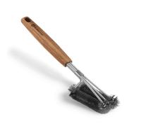 Brosse de Barbecue BURNHARD® 3 têtes, Poils en Acier Inoxydable épais, sans Rayures, 42 cm, œillet de Suspension, Nettoyage Efficace - Brosse de Barbecue Premium