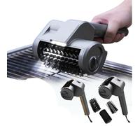 Brosse de Barbecue Électrique Sans Fil Rechargeable Étanche 150 Min Autonomie en Acier Inoxydable & Têtes de Polissage Réglable à 180° pour Barbecue Fonte Acier Inoxydable Charbon de Bois Nettoyeur