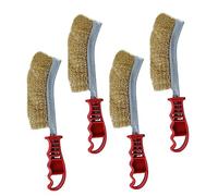 Brosse de Barbecue Professionnelle 4 Pièces, Acier et Plastique