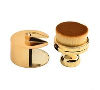 Brosse de brillance avec support pour pneus, roues, jantes, rayons, grilles, embouts d'échappement, pare-chocs, garde-boue, grille d'aération et essuie-glace (argent aléatoire)