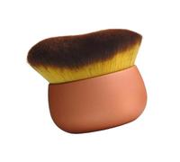 Brosse de bronzage ergonomique pour le corps, grande taille, sans traces, pour le cou, les jambes, les bras, finitions lisses, brosse kabukis professionnelle