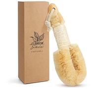Brosse de brossage à sec pour le corps - Brosses exfoliantes pour le corps - Poils en sisal naturel pour drainage lymphatique, cellulite, exfoliant corporel pour le bain et la douche pour améliorer la