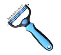 Brosse de changement de poils pour chien - Accessoire de toilettage double face - Brosse sous-poil pour chatons, chiots et animaux à poils longs et courts pour enlever les nœuds et les poils morts