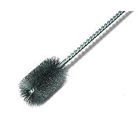 Brosse de chaudière Lessmann ø 35 mm avec manche (pour le nettoyage des chaudières, brosse en fil d'acier ondulé, longueur totale 850 mm) 545311