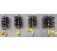 Brosse de cheminée en acier inoxydable V4A de qualité supérieure (acier inoxydable V4A, 50 mm)