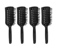 Brosse de cheveux ventilée paddle démêlant soufflant sèche coiffée épaisse cheveux raide 4pcs