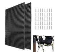 Brosse de chèvre pour soulager les démangeaisons et le changement de poils | Lot de 2 brosses pour chèvre, vache, bœuf, chien, mouton, aire de jeux, écurie, grange, abri
