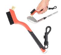 Brosse de club de golf - Nettoyage en profondeur Maintient des performances optimales | Brosse de nettoyage compacte ergonomique double face PP + nylon + laine d'acier pour femmes, débutants