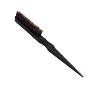 Brosse de coiffure, peigne de coiffure, brosse de salon de coiffure, trois couleurs au choix : peigne à queue longue et courte en plastique [Noir]