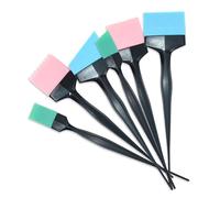 Brosse de coloration des cheveux, tête en silicone avec manche étendu pour une application douce, outil professionnel pour salon à domicile