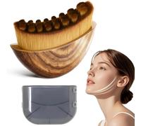 Brosse de contour lymphatique épaisse améliorée avec bords arrondis pour éviter les rayures. Conçu pour le drainage du visage, du menton et du cou. Design ergonomique Contours vers la peau, convient à